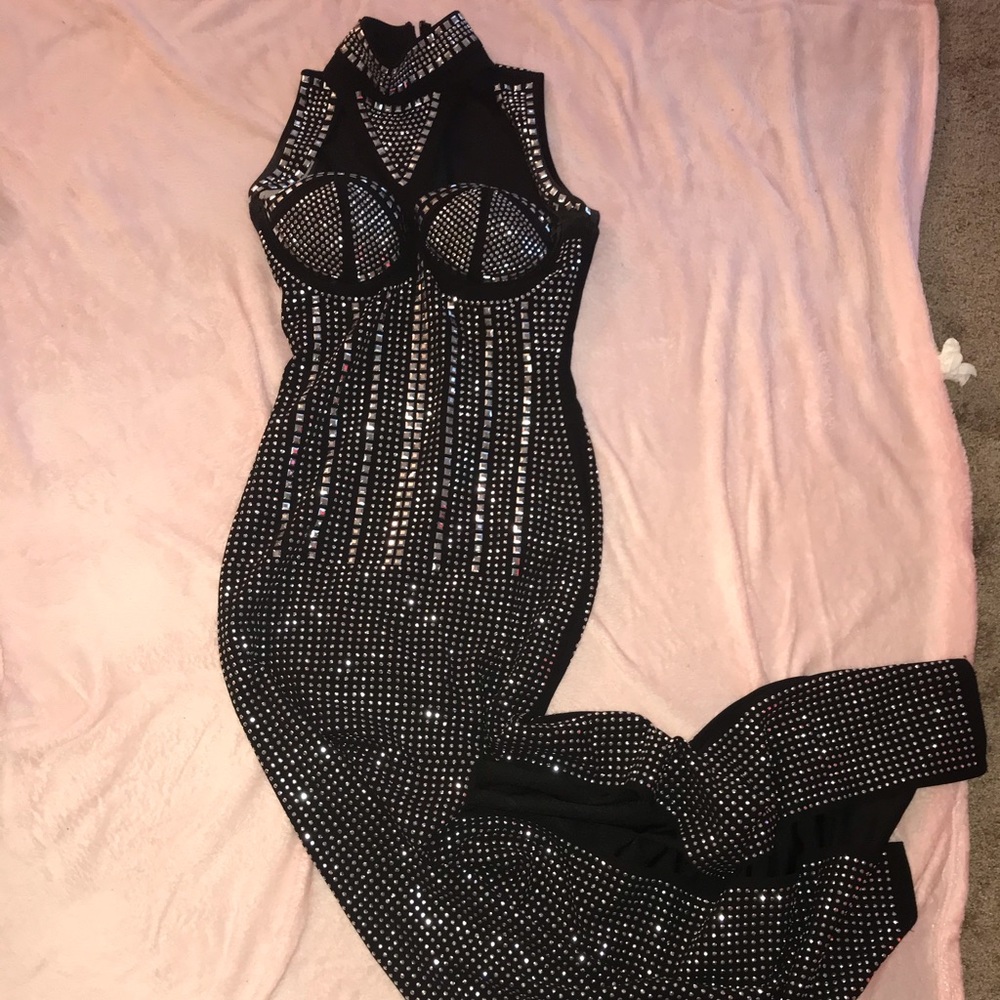 Rhinestone formal dress